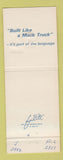 Matchbook Cover - Mack Trucks 75th