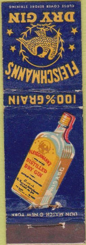 Matchbook Cover - Fleischmann's Dry Gin Midget