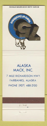 Matchbook Cover - Mack Trucks 75th Fairbanks AK