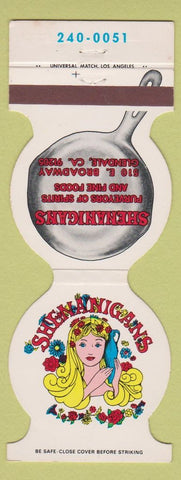 Matchbook Cover - Shenanigans Restaurant Glendale CA girlie