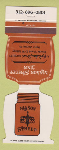 Matchbook Cover - Mason Street Inn North Aurora IL Holiday Inn
