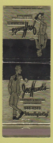 Matchbook Cover - Joe Hunt's Restaurant Scottsdale AZ