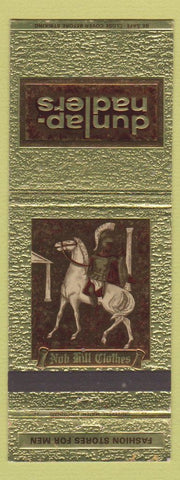 Matchbook Cover - Dunlap Nadlers Men's Clothes Cincinnati OH