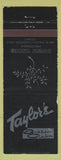 Matchbook Cover - Taylor's Supper Club Disco Lakewood Colorado Disco