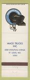 Matchbook Cover - Mack Trucks 75th St Louis MO
