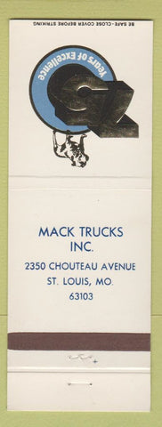 Matchbook Cover - Mack Trucks 75th St Louis MO