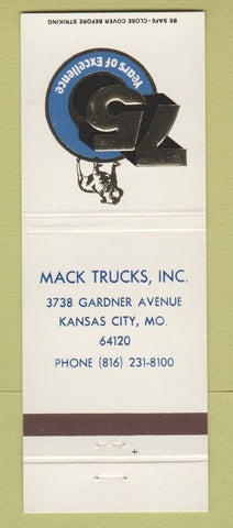 Matchbook Cover - Mack Trucks 75th Kansas City MO