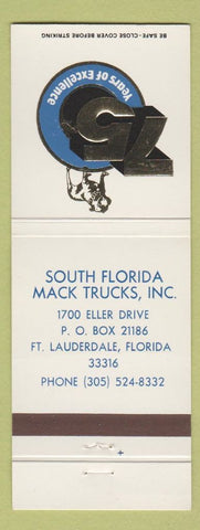 Matchbook Cover - Mack Trucks 75th Fort Lauderdale FL