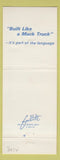 Matchbook Cover - Mack Trucks 75th Albany GA #1