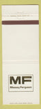 Matchbook Cover - Massey Ferguson Tractors Ryan Implement Walton KY