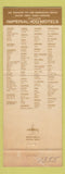 Matchbook Cover - Imperial 400 Motel Colorado Springs