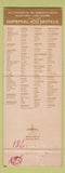 Matchbook Cover - Imperial 400 Motel Valdosta GA