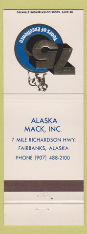 Matchbook Cover - Mack Trucks 75th Fairbanks AK