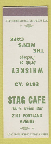 Matchbook Cover - Stag Cafe  SAMPLE