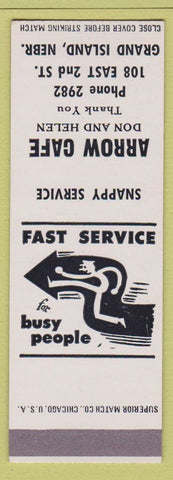 Matchbook Cover - Arrow Cafe Grand Island NE SAMPLE