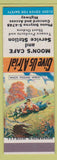 Matchbook Cover - Moon's Cafe Texaco oil gas Smyrna GA SAMPLE