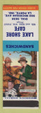 Matchbook Cover - Lake Shore Cafe La Porte IN SAMPLE