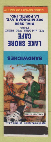 Matchbook Cover - Lake Shore Cafe La Porte IN SAMPLE