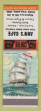 Matchbook Cover - Ann's Cafe Pine Village IN SAMPLE