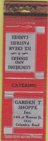 Matchbook Cover - Garden T Shoppe  NO TOWN WORN Midget