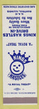 Matchbook Cover - Kings Kastles Drive In Rantoul IL SAMPLE