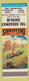 Matchbook Cover - The Broadway Drive In Anderson IN SAMPLE