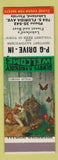 Matchbook Cover - PG Drive In Lakeland FL SAMPLE