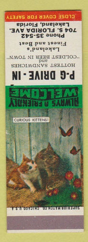 Matchbook Cover - PG Drive In Lakeland FL SAMPLE