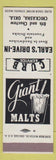 Matchbook Cover - Earl's Drive In Chickasha OK malts SAMPLE