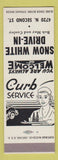 Matchbook Cover - Snow White Drive In girlie SAMPLE