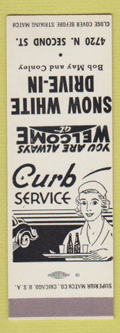 Matchbook Cover - Snow White Drive In girlie SAMPLE