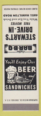 Matchbook Cover - Stewart's Drive In SAMPLE
