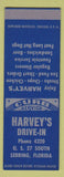 Matchbook Cover - Harvey's Drive In Sebring FL  SAMPLE