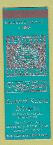 Matchbook Cover - Kustard Kastle Drive In Elmhurst IL SAMPLE