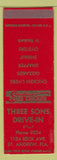 Matchbook Cover - Three Sons Drive In St Andrew FL SAMPLE