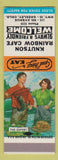 Matchbook Cover - Knutson Rainbow Cafe Greeley Colorado low phone # SAMPLE