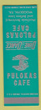 Matchbook Cover - Pulokas Cafe Woodlyn PA SAMPLE