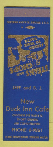 Matchbook Cover - New Duck Inn Cafe  SAMPLE