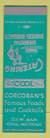 Matchbook Cover - Corcoran's Restaurant Ionia MI SAMPLE