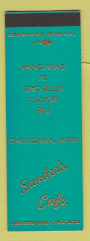 Matchbook Cover - Sander's Cafe Owatonna MN SAMPLE