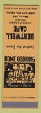 Matchbook Cover - Bertwell Cafe Creighton NE low phone # SAMPLE