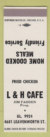 Matchbook Cover - L&H Cafe Fried Chicken SAMPLE