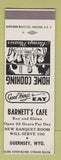 Matchbook Cover - Barnett's Cafe Guernsey WY SAMPLE