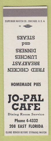 Matchbook Cover - Jo Pal Cafe  SAMPLE