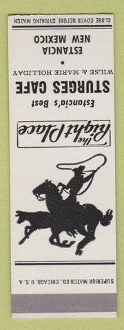 Matchbook Cover - Sturgis Cafe Estancia NM SAMPLE