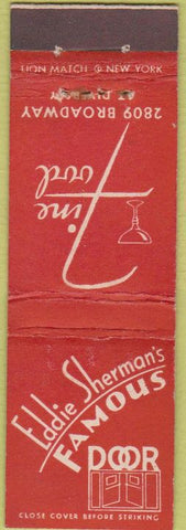 Matchbook Cover - Sherman's Famous Door Midget New York City?