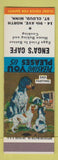 Matchbook Cover - Enga's Cafe St Cloud MN SAMPLE