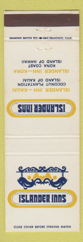 Matchbook Cover - Islander Inns Kona Coast Kauai Hawaii