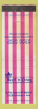 Matchbook Cover - Beef n Grog Waikiki Hawaii WORN STAINED