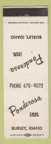 Matchbook Cover - Ponderosa Inn Burley ID WEAR